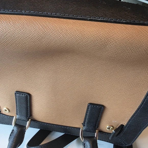 Michael Kors Black and Tan Women's Bag - Picture 4 of 5
